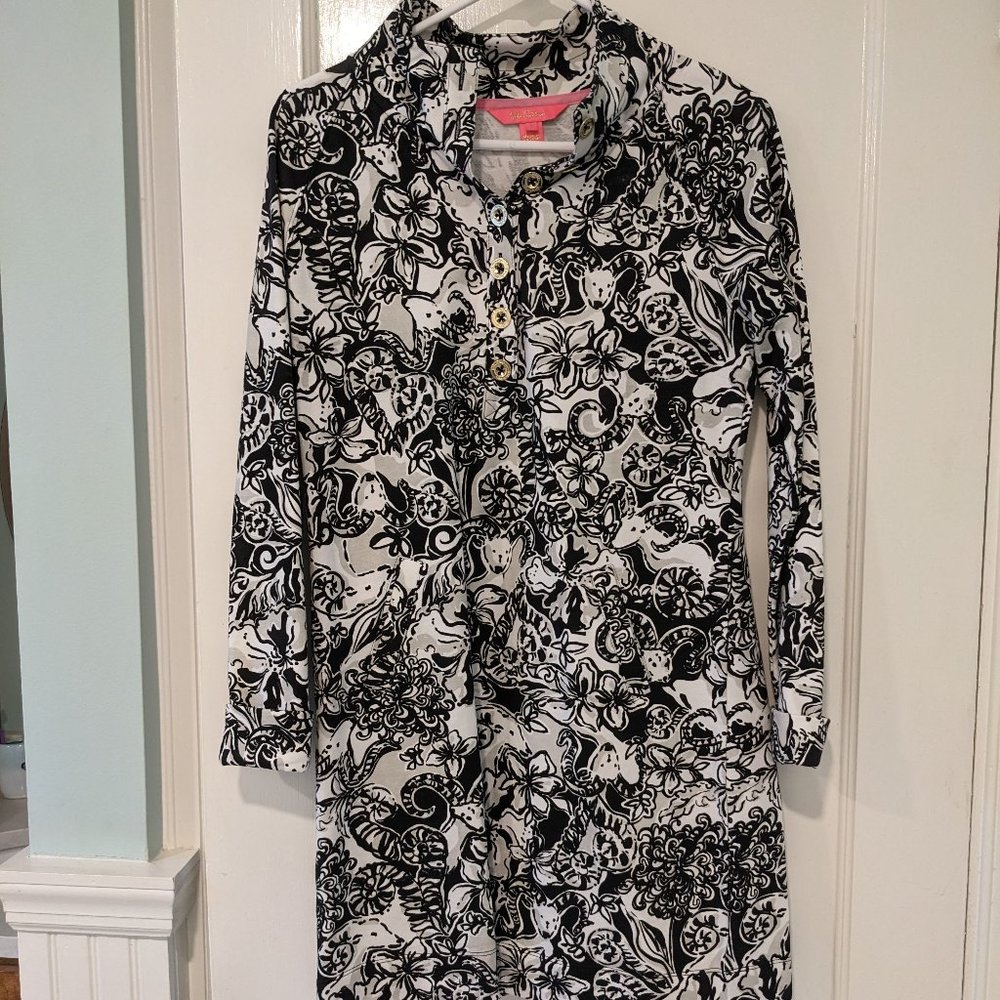 EUC Lilly Pulitzer Skipper Popover Dress Size S